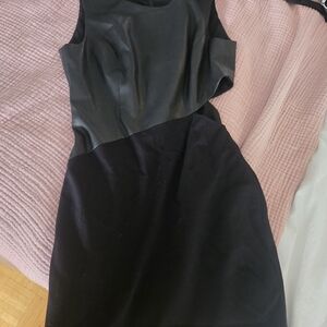 BCBGMaxAzria Black Asymmetrical Dress
